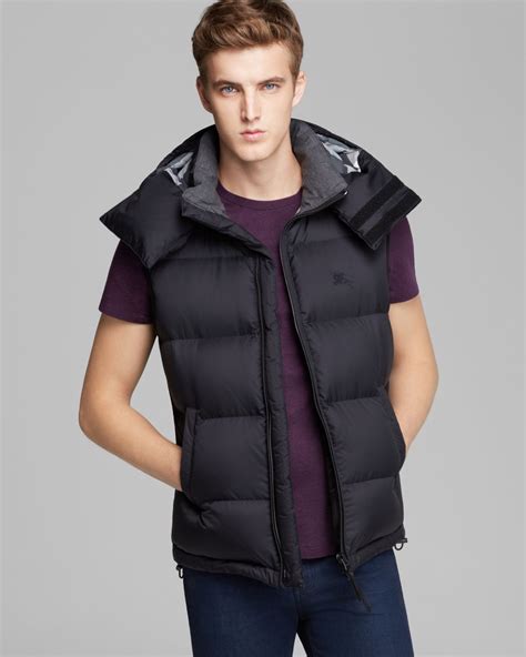 blue burberry vest|burberry puffer vest.